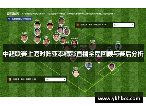 中超联赛上港对阵亚泰精彩直播全程回顾与赛后分析